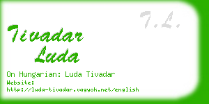 tivadar luda business card